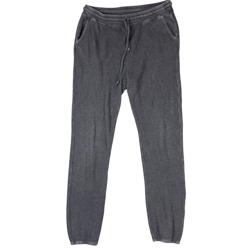 Beyond Yoga Waffle Knit Joggers Dark Gray Drawstring Sweatpants Medium